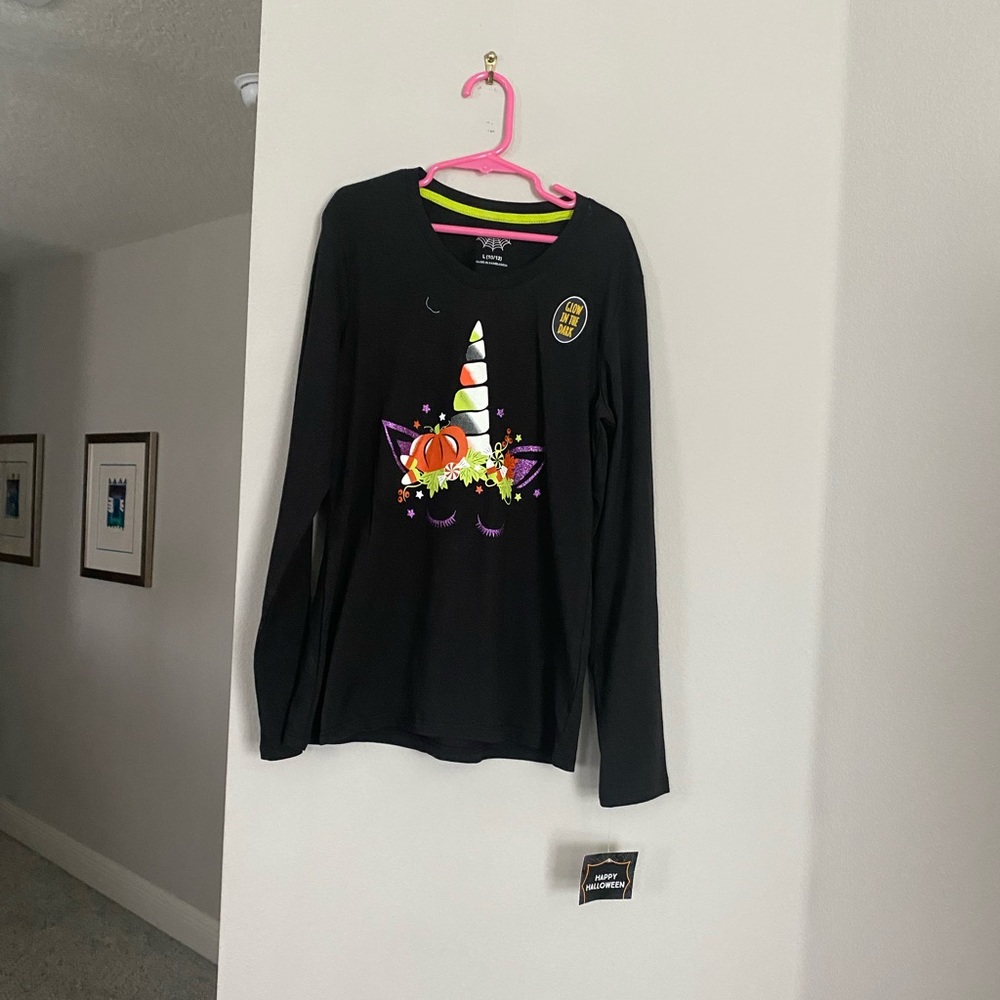 Girls Halloween long sleeved Tee
